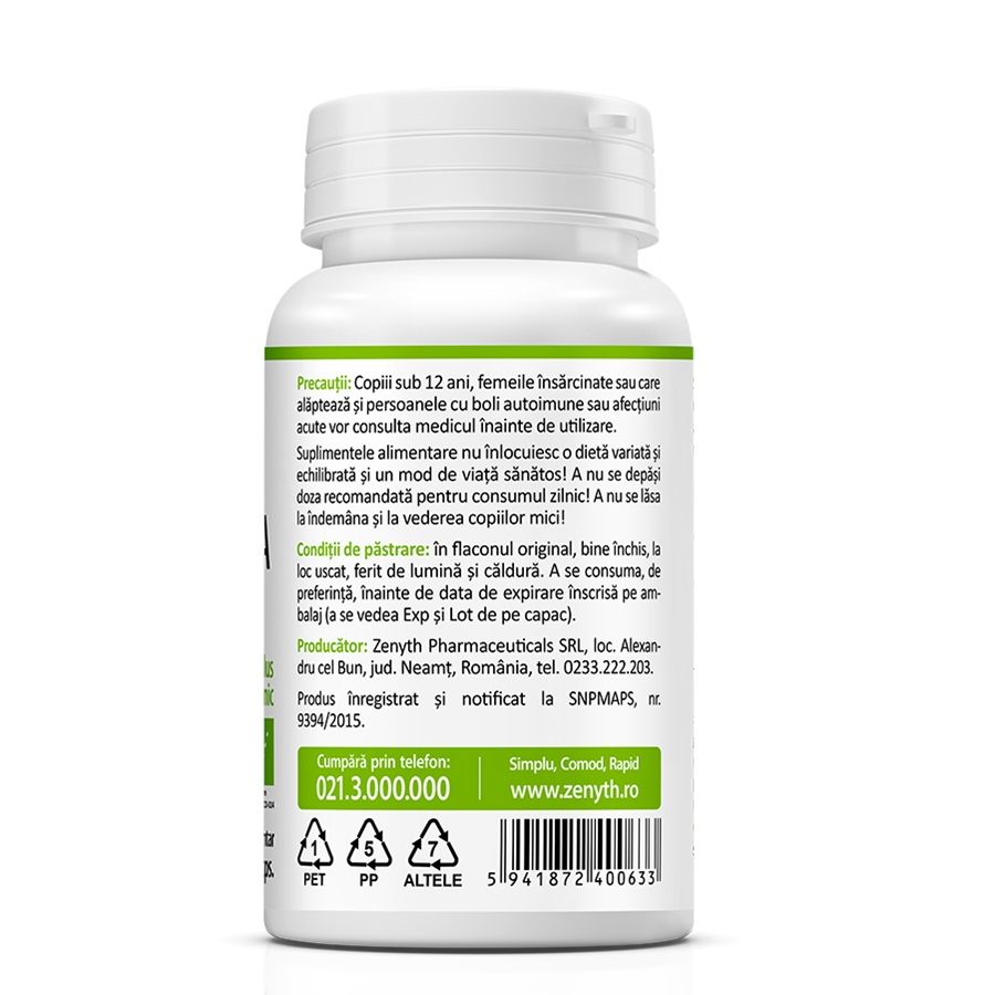 Zenyth-Bio Chlorella, 60 capsule, Zenyth [3]