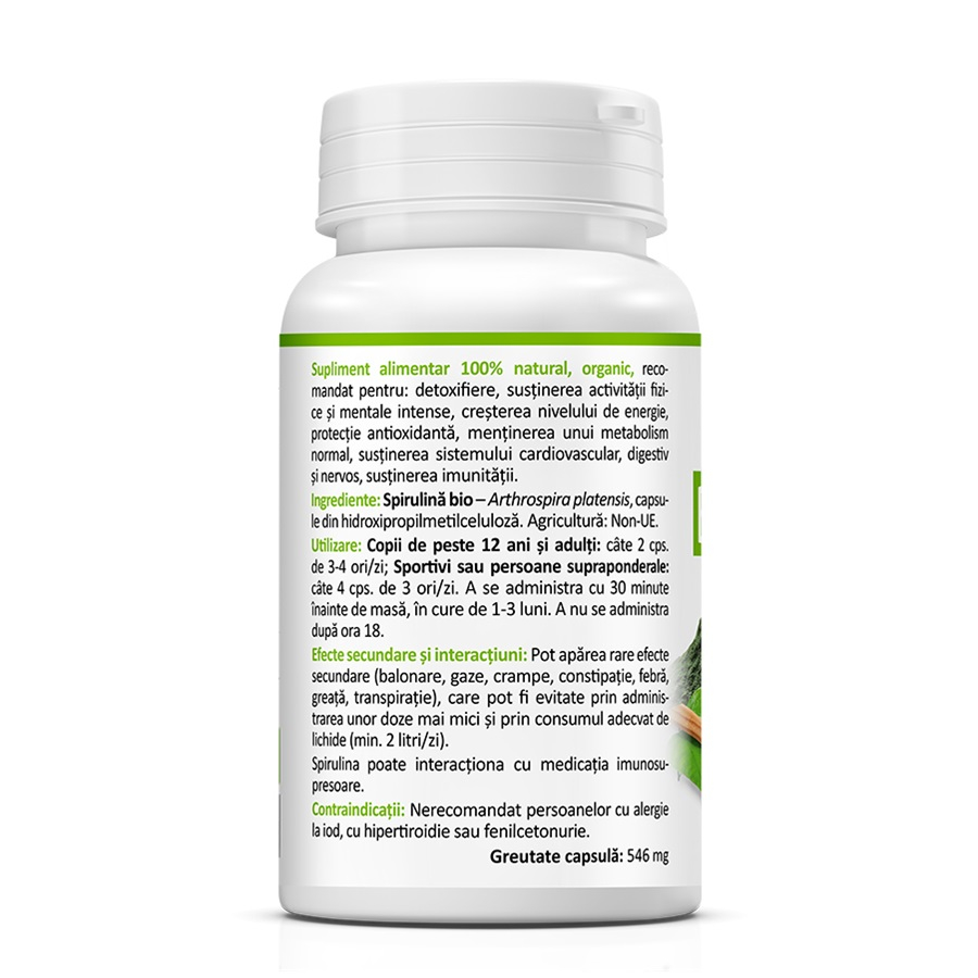 Zenyth-Bio Spirulina, 60 capsule, Zenyth [2]