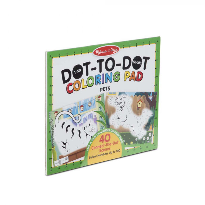 Melissa & Doug Bloc cu desenat punct cu punct Animale si numere - Melissa and Doug [2]