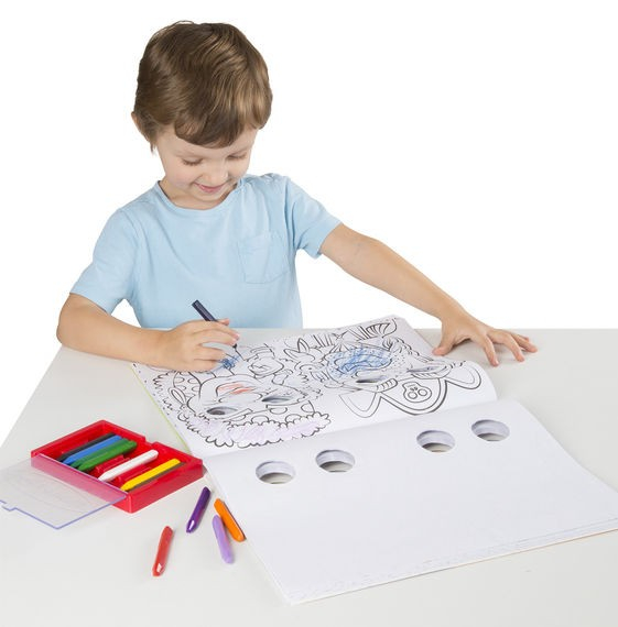 Melissa & Doug Bloc cu desene de colorat Mutrite Caraghioase Melissa and Doug [2]