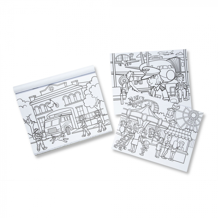Melissa & Doug Bloc cu desene de colorat Orasul- Melissa & Doug [2]