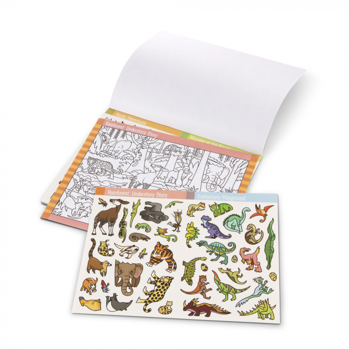 Melissa & Doug Bloc de colorat si abtibilduri Cauta si gaseste Animale [3]