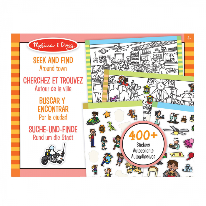 Melissa & Doug Bloc de colorat si abtibilduri Cauta si gaseste In oras [2]