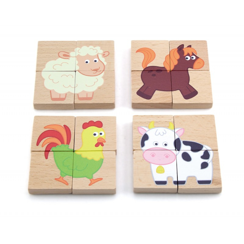 Viga-Blocuri magnetice cu imagini animale, Viga [4]