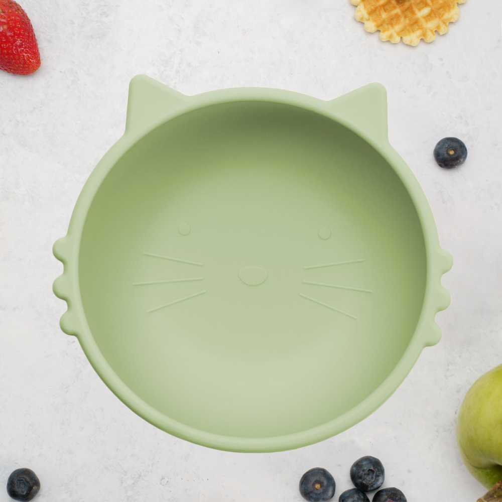 Bol din silicon, AppeKids, Kitty I - Raw Green [1]