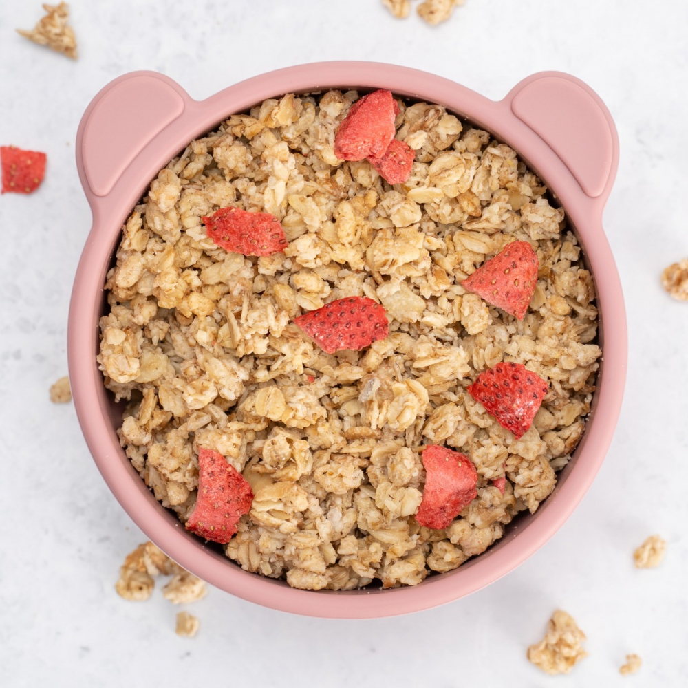 Bol din silicon cu ventuza, AppeKids, The Little Bear - Old Rose [3]