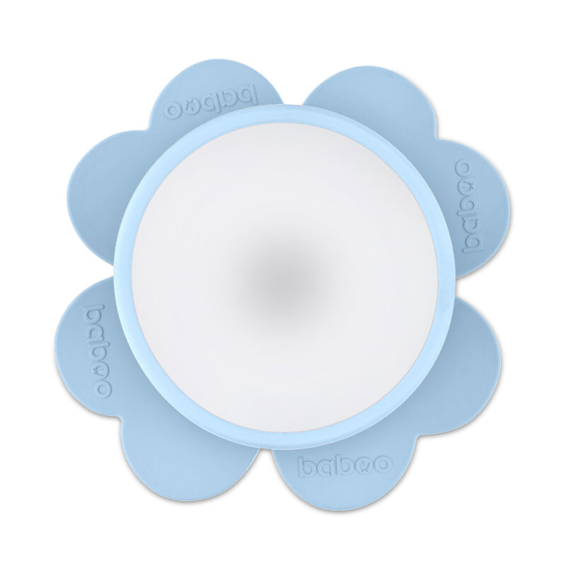 Bol Silicon cu Ventuza Baboo - bleu, 6 luni+ [5]