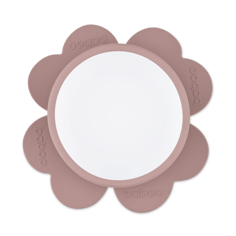 Bol Silicon cu Ventuza Baboo - roz, 6 luni+ [5]