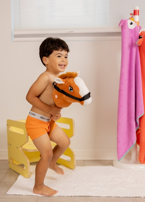 Boxeri din bumbac organic, pentru baieti, Zoocchini Space Force, 5-6 ani - set 3 buc [5]