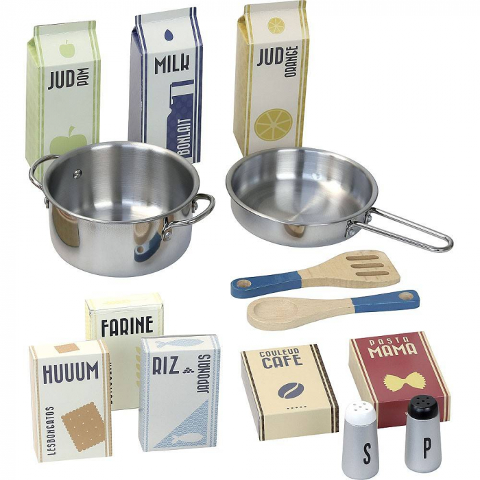 Vilac-Bucatarie-galbena-cu-accesori-si-alimente-Joc-de-rol [3]