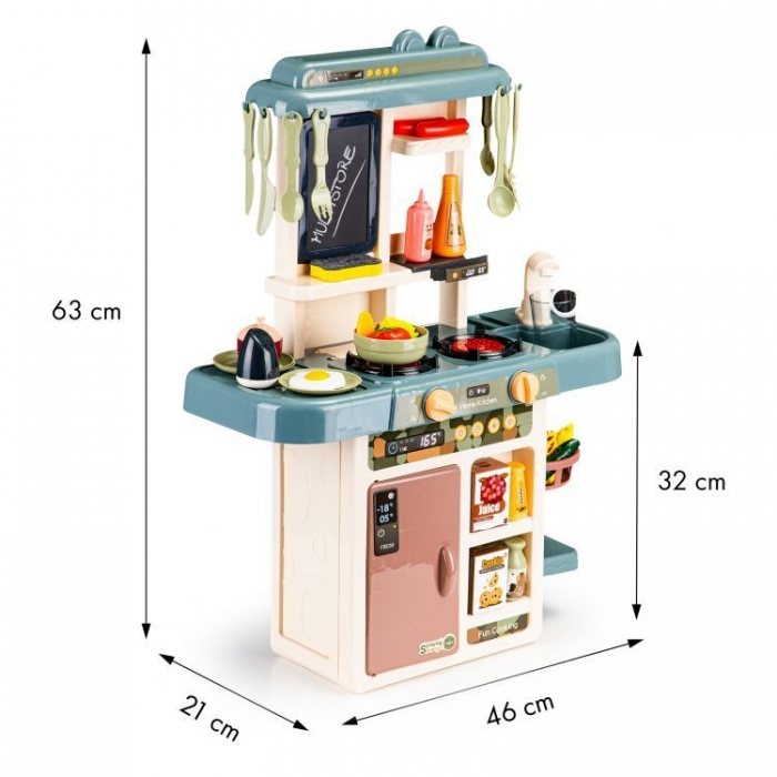 Ecotoys-Bucatarie pentru copii cu sunete, LED-uri si dispenser de apa Ecotoys HC483303 [5]