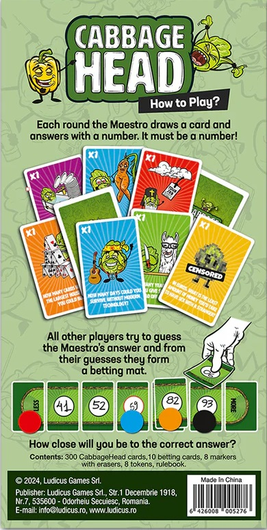 Ludicus Games-Cabbage Head, joc de petrecere pentru adulti [2]