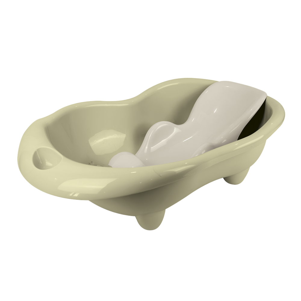 Dolu Nuve-Cadita cu suport anatomic Hippo - Verde Eco [1]