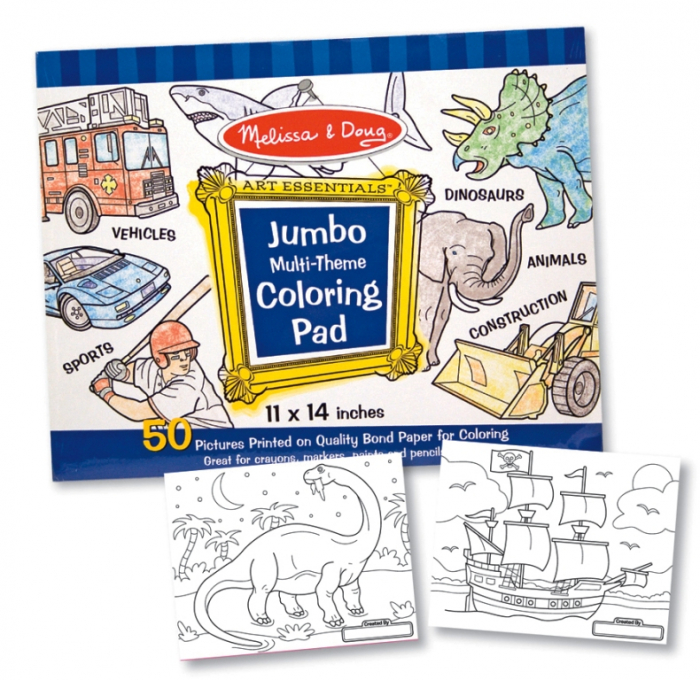 Melissa & Doug Caiet jumbo cu desene pentru colorat Melissa and Doug Albastru [2]