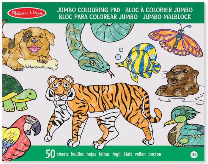 Melissa & Doug Caiet jumbo cu planse pentru colorat Animale Melissa and Doug [3]