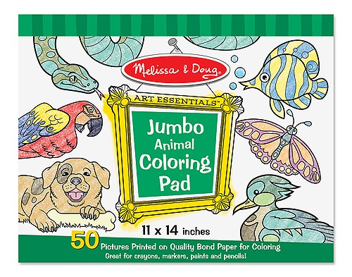 Melissa & Doug Caiet jumbo cu planse pentru colorat Animale Melissa and Doug [1]