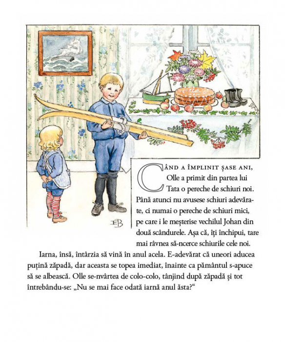 Portocala Albastra-Calatoria lui Olle pe schiuri. de Elsa Beskow [3]