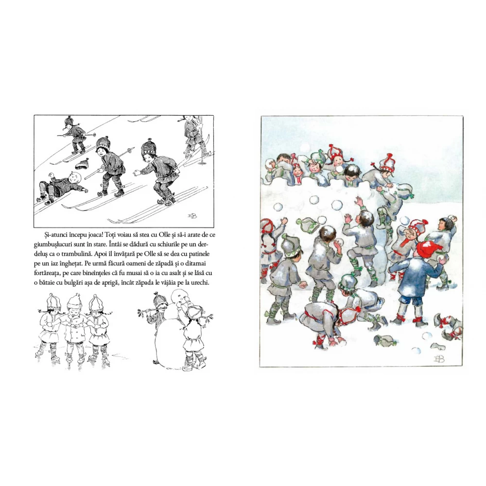 Portocala Albastra-Calatoria lui Olle pe schiuri. de Elsa Beskow [6]