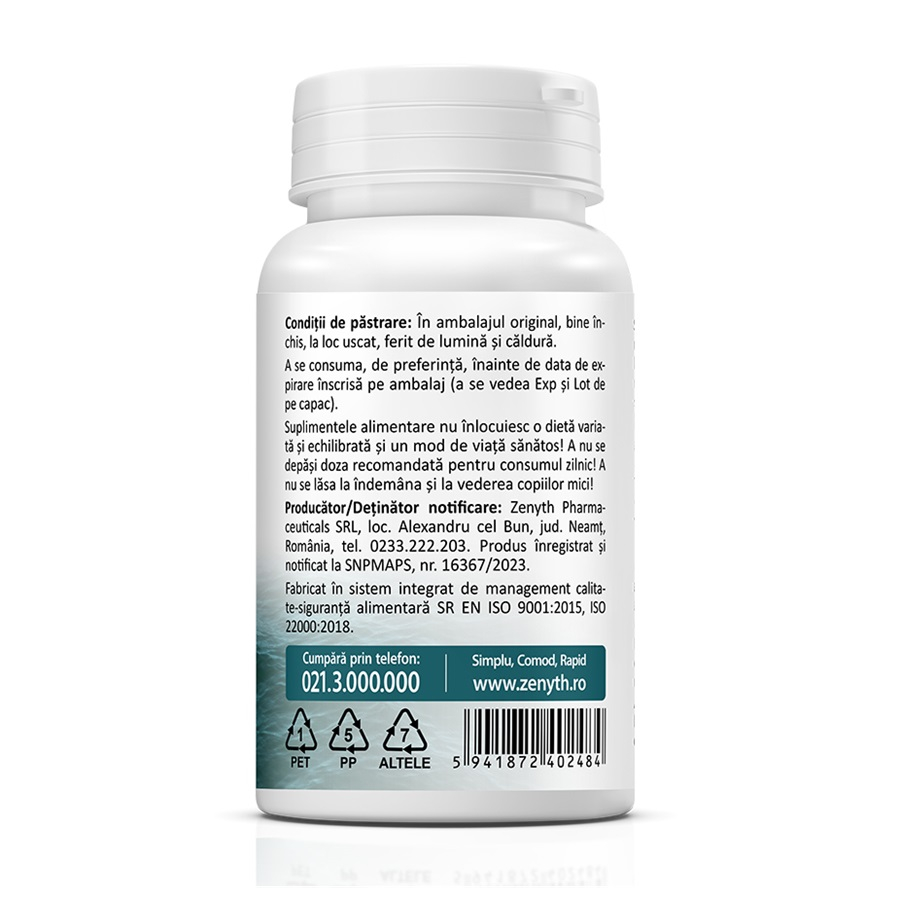 Zenyth-Calciu Marin, 60 capsule, Zenyth [3]