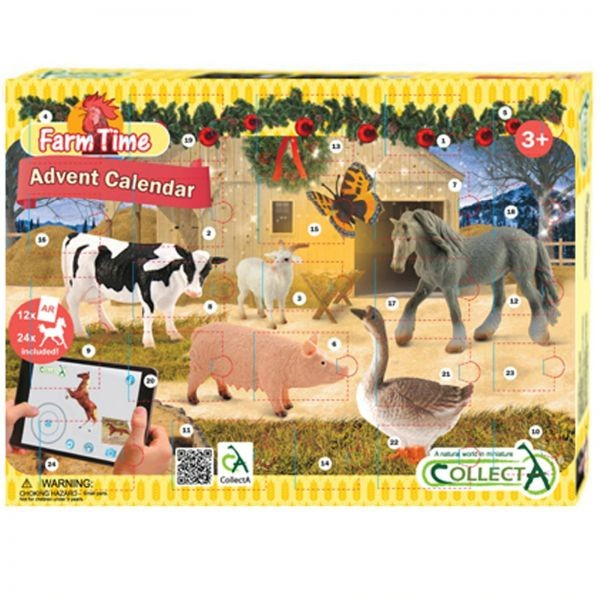 Collecta Calendar de Craciun Advent Collecta cu figurine pictate manual Viata la ferma [4]