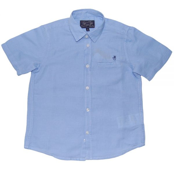 Mayoral-Camasa bleu din in cu maneci scurte (139), 7 ani / 122 cm [1]
