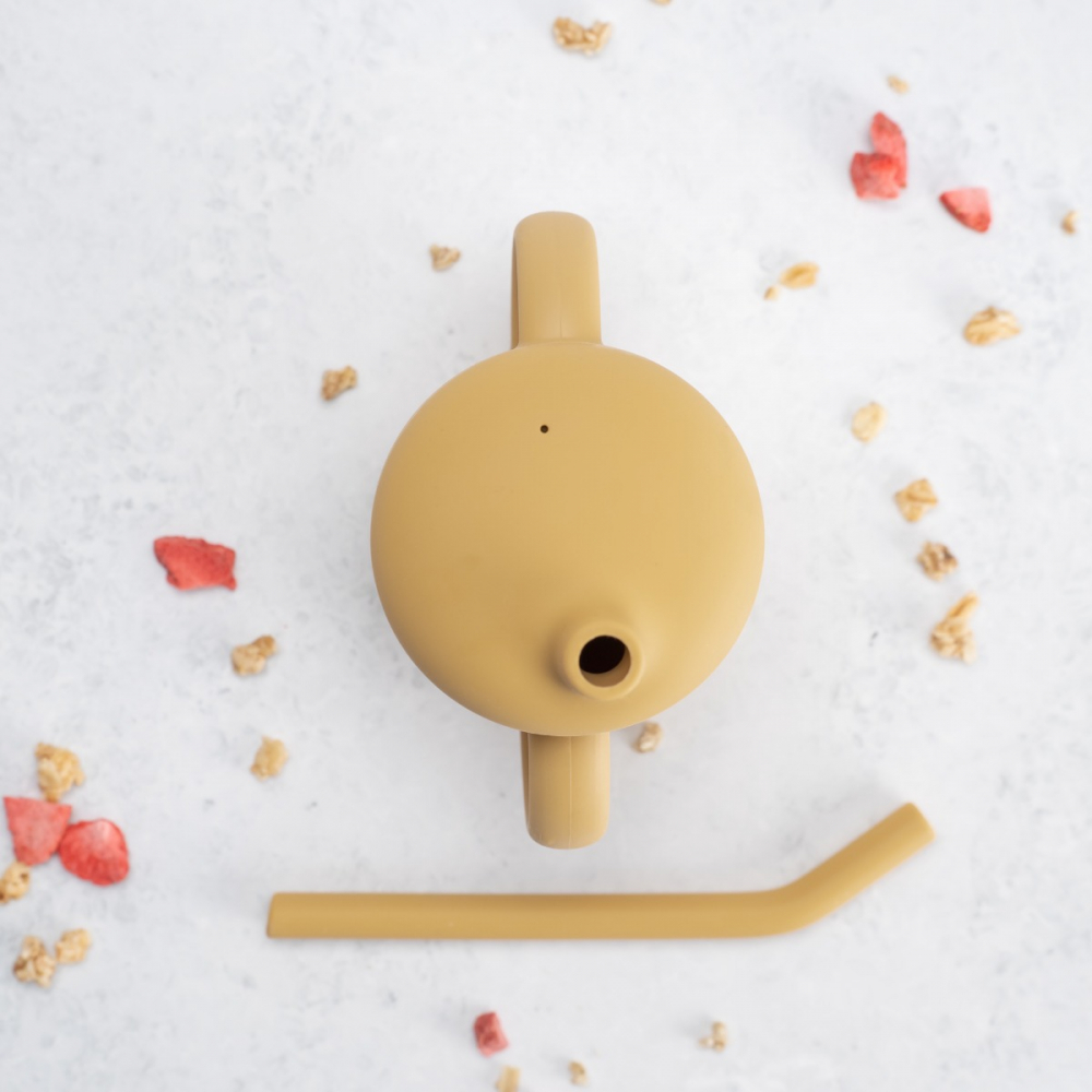 Cana din silicon cu pai, AppeKids - Honey [3]