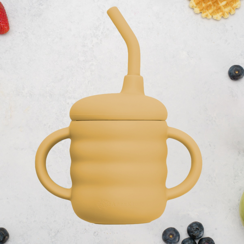 Cana din silicon cu pai, AppeKids - Honey [1]