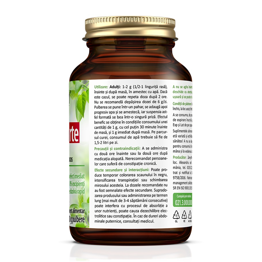 Carbune activat din coaja de nuca de cocos Carbo Forte, 60 g, Zenyth [4]