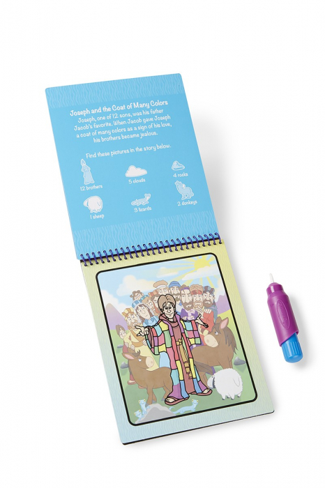 Melissa & Doug Carnet de colorat Apa Magica cu Povesti din Biblie - Melissa and Doug [3]