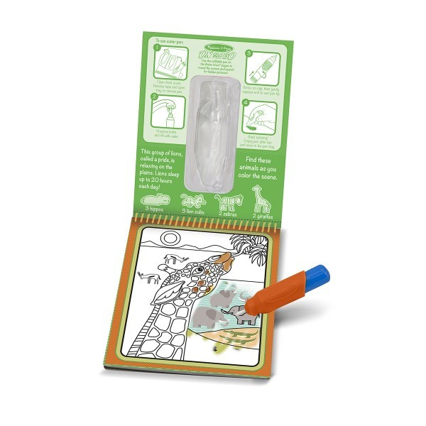 Melissa & Doug Carnet de colorat cu Apa magica Safari - Melissa and Doug [3]