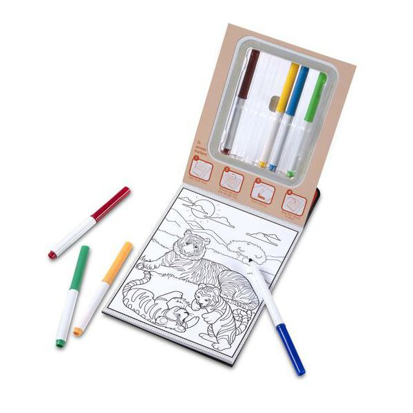 Melissa & Doug Carnet de colorat Modele magice Animale salbatice [2]