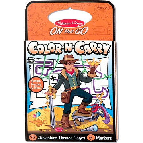Melissa & Doug Carnet de colorat pentru calatorie Aventuri Melissa and Doug [1]