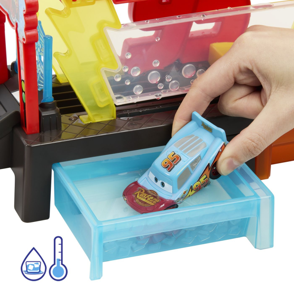 Mattel-Cars Set De Joaca Spalatorie Auto Cu 1 Masinuta Inclusa Color Change [8]