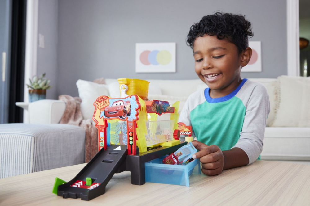 Mattel-Cars Set De Joaca Spalatorie Auto Cu 1 Masinuta Inclusa Color Change [5]
