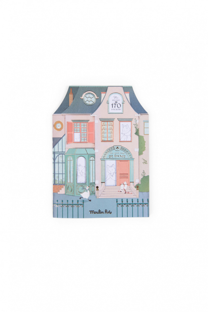 Moulin Roty-Carte de colorat cu abtibilduri, Mica scoala de dans, Moulin Roty [1]