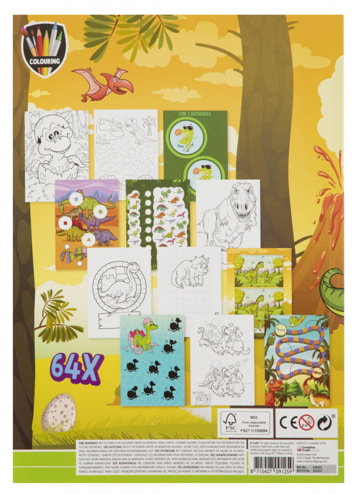 Carte de colorat cu activitati - Jungla [2]