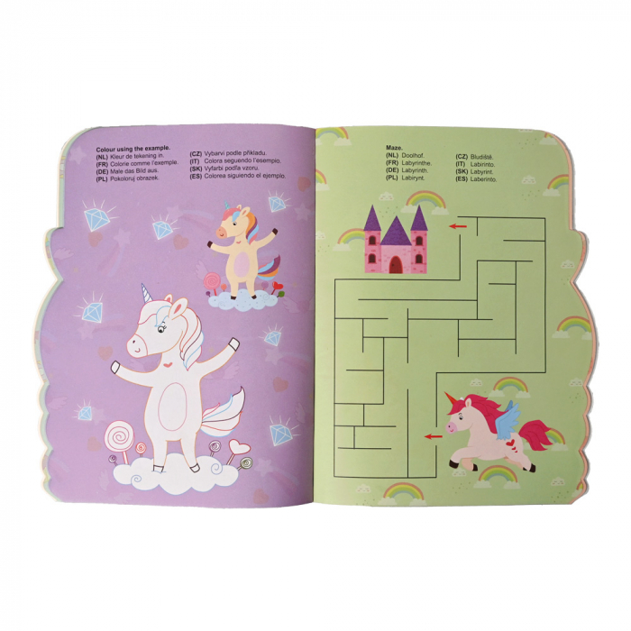 WinsHolland-Carte de colorat cu activitati si abtibilduri - unicorn [3]