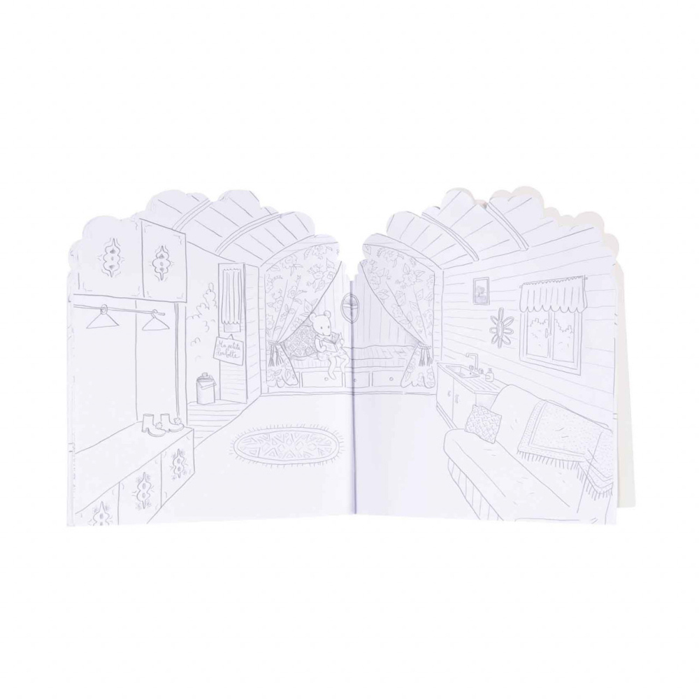 Moulin Roty-Carte de colorat cu stickere Marea familie, Moulin Roty [6]