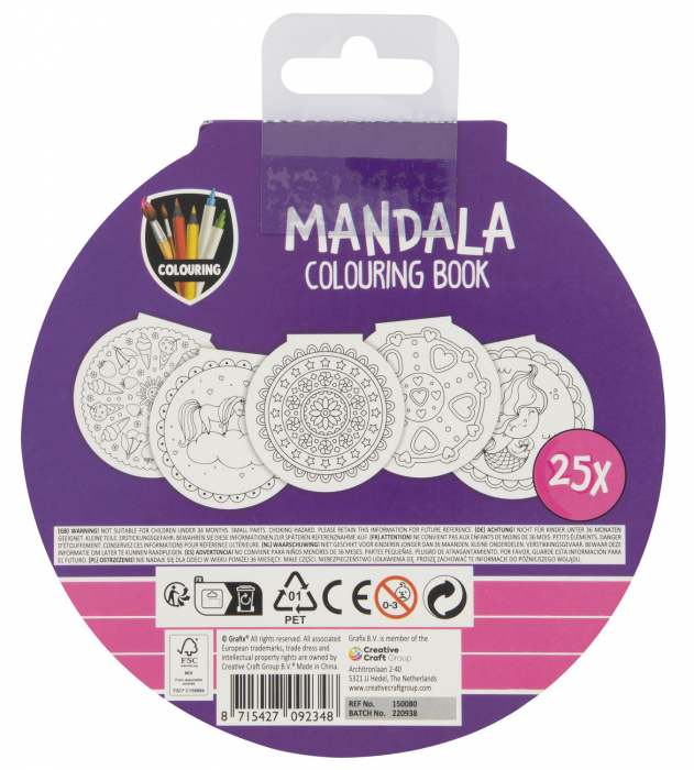 Grafix Carte de colorat - Mandale mov  [2]