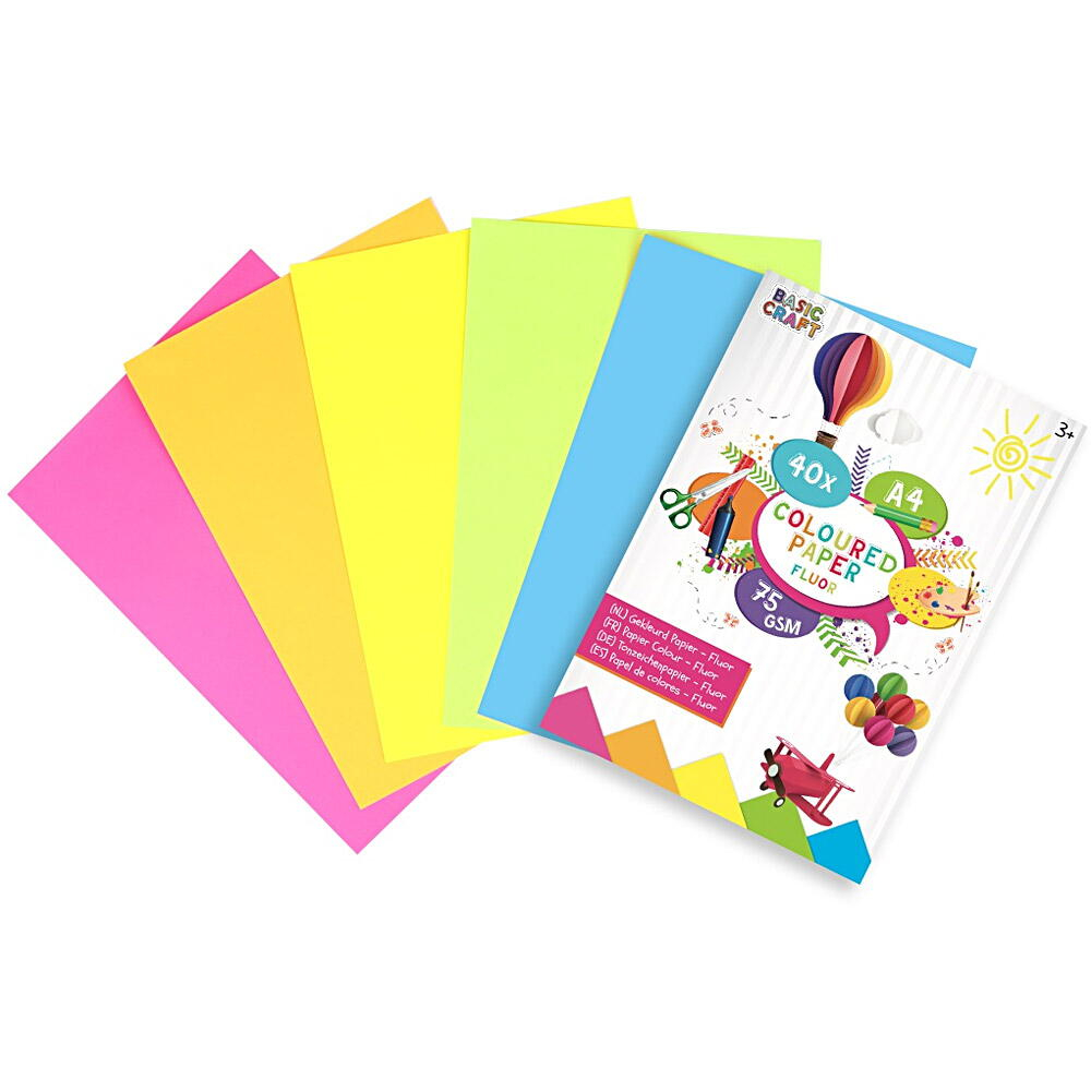 Grafix-Carton colorat neon A4 (40 coli) [1]