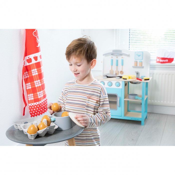 New Classic Toys Cofraj 6 Oua Din Lemn - Bon Appetit - Joc de rol [5]