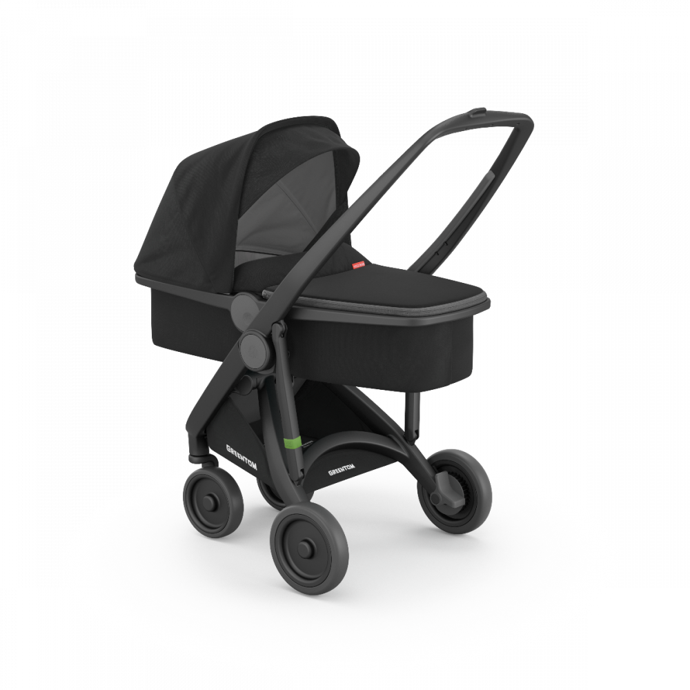 Carucior 2 In 1, Greentom, 100% Ecologic, Black Black [2]