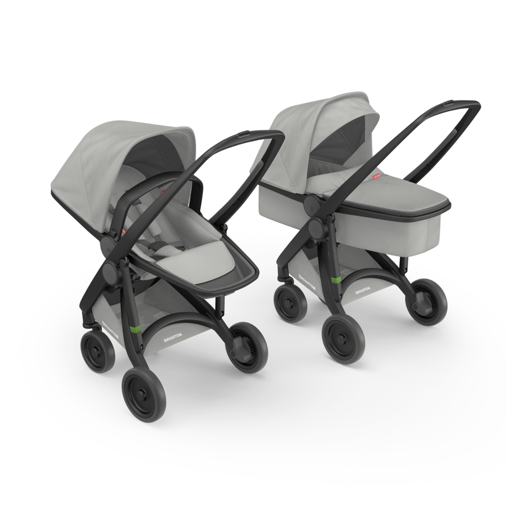 Greentom-Carucior 2 In 1, Greentom, 100% Ecologic, Black Grey  [1]