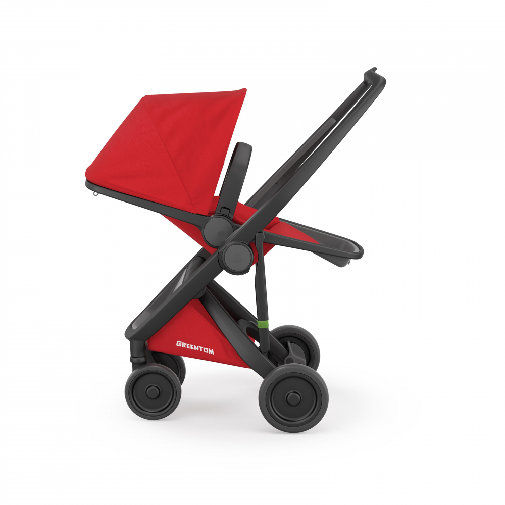 Carucior 2 In 1, Greentom, 100% Ecologic, Black Red [2]