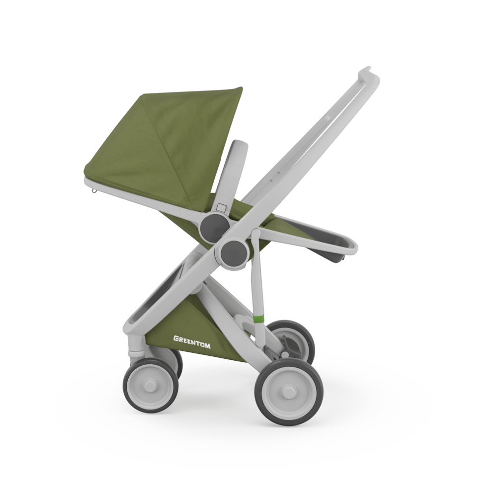 Carucior 2 In 1, Greentom, 100% Ecologic, Grey Olive [6]