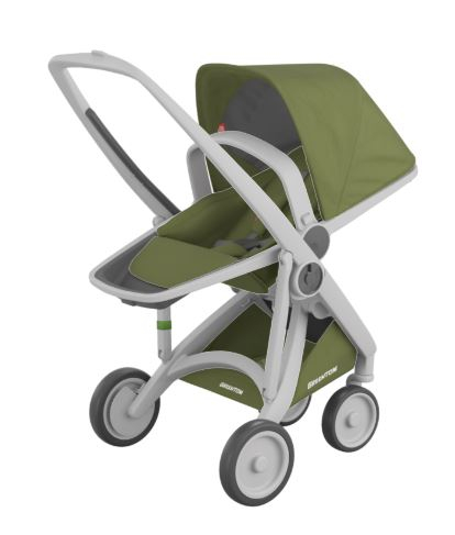 Carucior 2 In 1, Greentom, 100% Ecologic, Grey Olive [2]