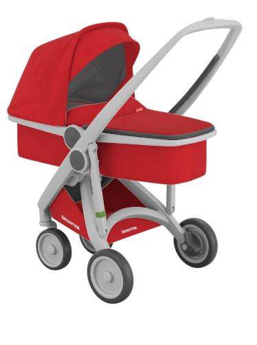 Greentom-Carucior 2 In 1, Greentom, 100% Ecologic, Grey Red [5]