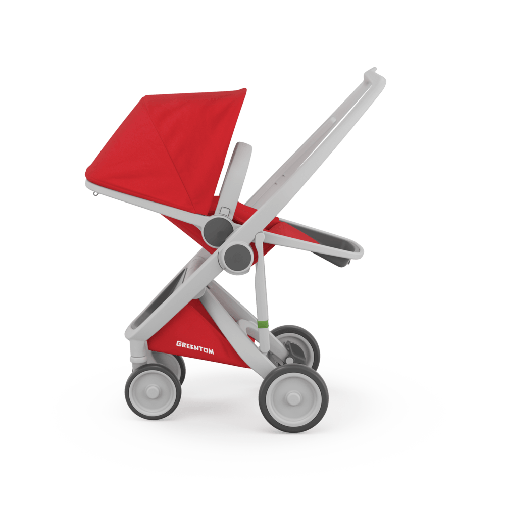 Greentom-Carucior 2 In 1, Greentom, 100% Ecologic, Grey Red [2]
