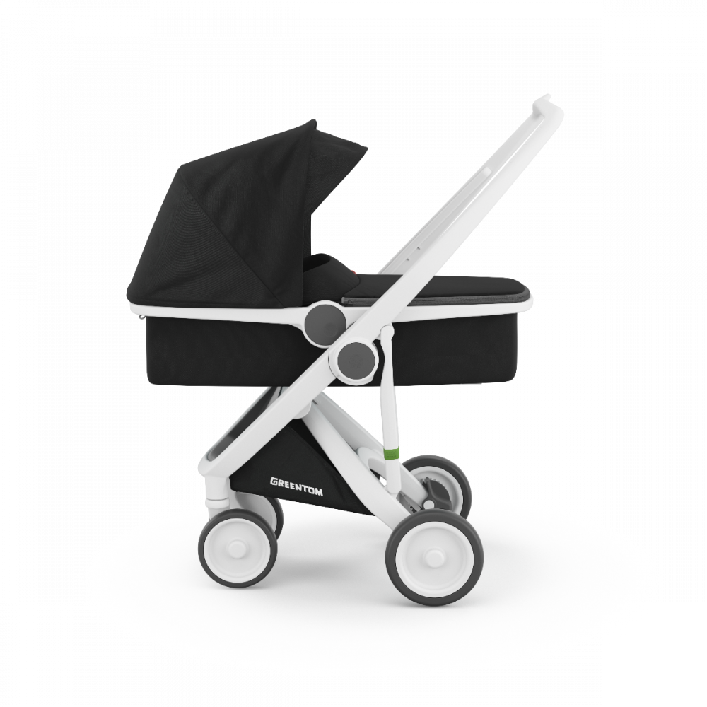 Carucior 2 In 1, Greentom, 100% Ecologic, White Black [3]