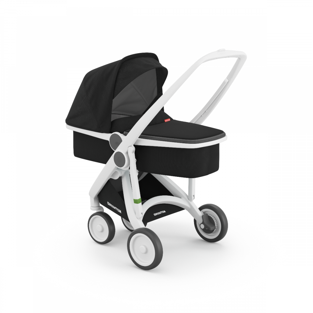 Carucior 2 In 1, Greentom, 100% Ecologic, White Black [2]